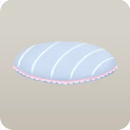 青いクッションマット