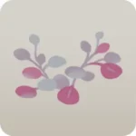 丸葉の温室の植物・赤