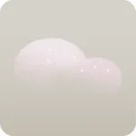 まるい形の雲・島デコ左