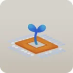 CPUソケットから生えた植物の芽