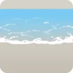 リゾートの優しい波を模したシート