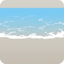リゾートの優しい波を模したシート