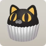 黒猫カップケーキ
