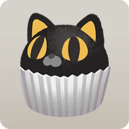 黒猫カップケーキ