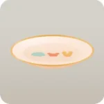 小さくてシンプルなお皿
