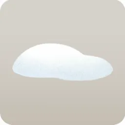 雪が積もった丘