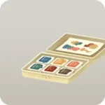 水彩絵の具のパレットトレイ