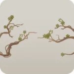 古代遺跡に絡みつく根っこ