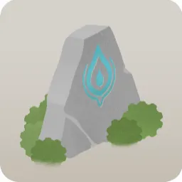 紋章の入った小さな石碑