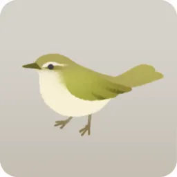 小さなウグイスのミニチュア