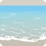 リゾートの波を模したシート