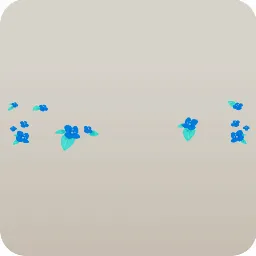 深い森の青い花