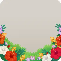 トロピカルな花の茂み