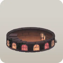 地下へ続く石造りの台座