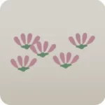 小さな桃色の花