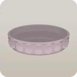 シンプルな円形花壇