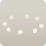 落ちたユリの花