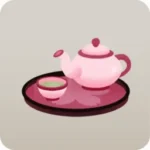 漆盆にのったお茶