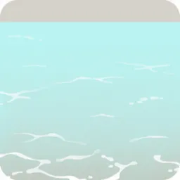 リゾートの波打ち際を模したシート