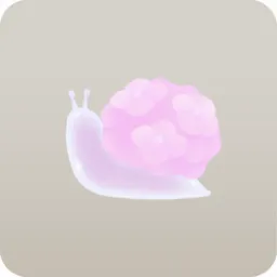 ガラス製の紫陽花カタツムリ
