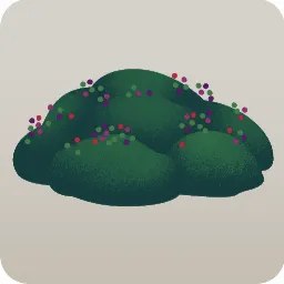 微眠む森の浮苔の島