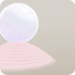 白い石球