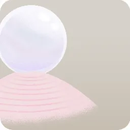 白い石球