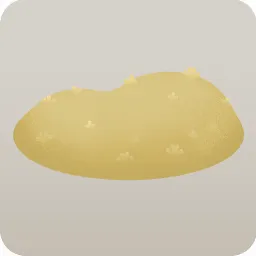 黄色に色づく小さい山