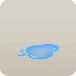 滝の水の小さな水たまり