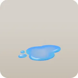 滝の水の小さな水たまり