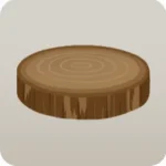 丸太の台座