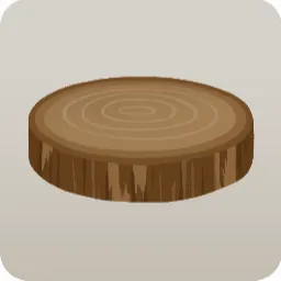 丸太の台座