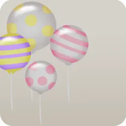 小さめの風船たち