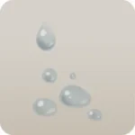 水撒き後の水滴