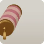 エレベーターのピンク色クッション