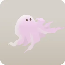 左から現れた布おばけ