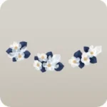 小さく透明な花の茂み