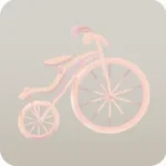 夕焼けの自転車