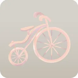 夕焼けの自転車