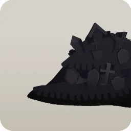 しんとした墓地