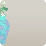 大きな蓮の壺