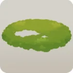 穴の空いた苔の絨毯