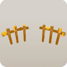 ハチミツの付いた柵