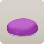 水面から突き出た石の台座