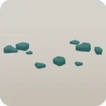 砕かれたコンクリートの破片