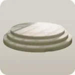 光が差す大理石の台座