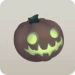 パープルのカボチャランタン