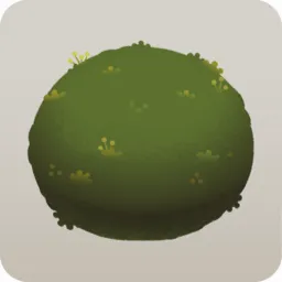 ころんとした苔玉