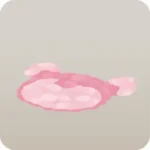 リヴリーの形に集めた桜の花びら