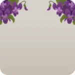 スミレとビオラの花飾り